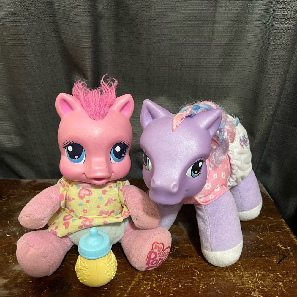 Vintage My Little Pony Plush Set